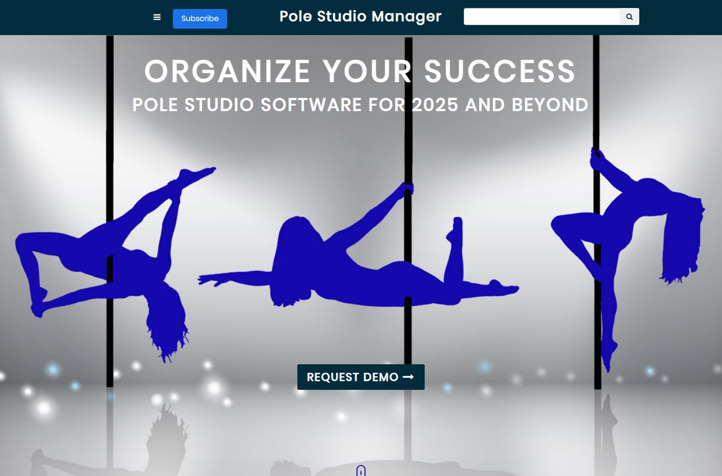 Pole Studio Manager website screenshot